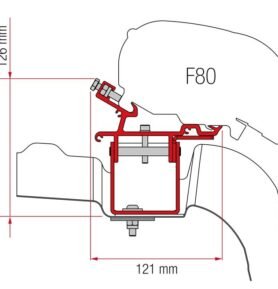 Fiamma KIT VW Crafter/Man L3/H3 od 2017,bez střešní lišty,2H.20cm,1.H32cm