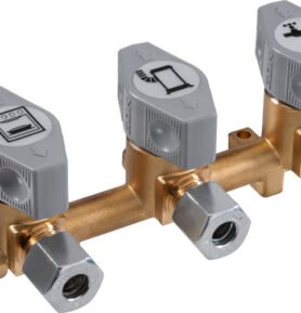 Třícestný uzavíratelný ventil GOK - vstup 8 mm, výstupy 8 mm