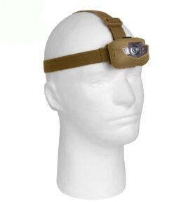 ROTHCO svítilna čelová 3W CREE 90lm - 5x LED COYOTE