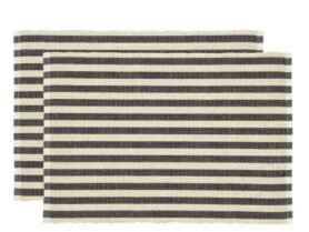 Södahl Bavlněné prostírání (sada 2 ks) 33x48 Statement Stripe Ash