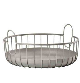 Zone Denmark Úložný kovový košík Inu Taupe 38x18 cm