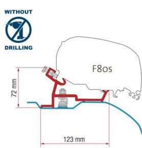 Fiamma sada adaptérů F65/F85 Ducato 2006 LHD RHD