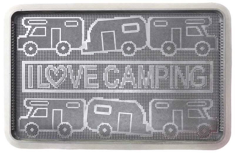 Arisol Gumový odkapávač na boty I LOVE CAMPING - šedý