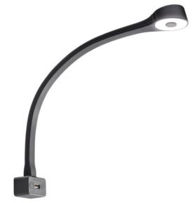 REIMO LED lampička na čtení FAWO Typ F, 12V, USB port Barva: Černá