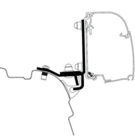 Adaptér markýzy Thule Brandrup Rail G2 pro 4200/4900 - VW T5 / T6