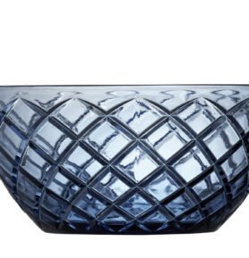Lyngby Glas Skleněná Mísa na salát Sorrento 24 cm Blue