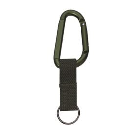 ROTHCO karabina JUMBO 80mm ZELENÁ s popruhem a kroužkem