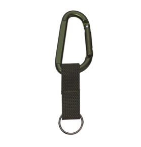 ROTHCO karabina JUMBO 80mm ZELENÁ s popruhem a kroužkem