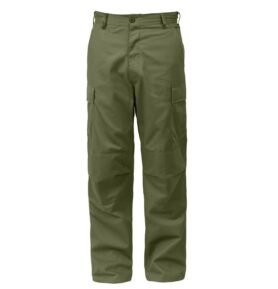 Kalhoty BDU RELAXED ZIPPER FLY ZELENÉ vel. XXL