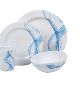 Sada melaminového nádobí Camp4 CABRERA pro 4 osoby