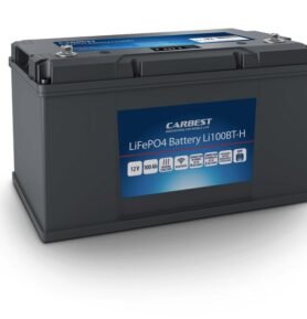 CARBEST Lithiová baterie Li100BT-H s technologií Bluetooth a funkcí ohřívání