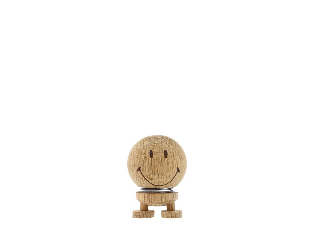 Figurka Hoptimist Smiley S Neopracovaný dub