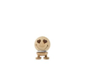 Figurka Hoptimist Smiley Love S Neopracovaný dub