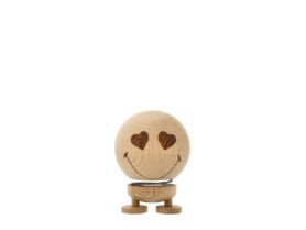 Figurka Hoptimist Smiley Love M Neopracovaný dub