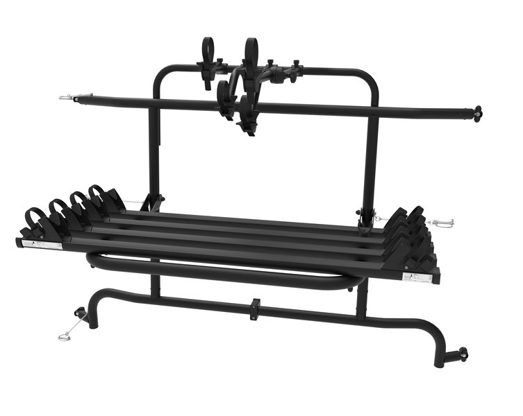 Zadní nosič EuroCarry Renault Master >2010, eloxovaný, 4 kola