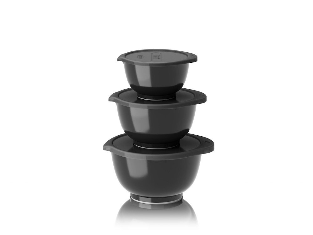 Rosti Sada kuchyňských mís Margrethe Mini 0,25+0,5+0,75L Black