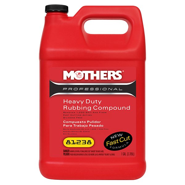 Mothers Polish Mothers Professional Heavy Duty Rubbing Compound - vysoce účinná profesionální brusná a leštící pasta (abrazivní leštěnka), 3,785 l