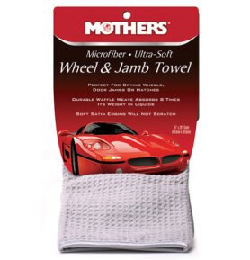 Mothers Polish Mothers Microfiber Ultra-Soft Wheel  Jamb Towel - ultra jemný mikrovláknový sušící ručník na disky, sloupky a mezidveřní prostory, 40 x 50cm