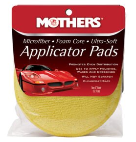Mothers Polish Mothers Microfiber Applicator Pads - jemné mikrovláknové aplikátory 2 ks, průměr 12,5 cm