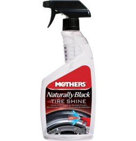 Mothers Polish Mothers Naturally Black Tire Shine - lesk na pneu v rozprašovači, 710 ml