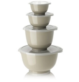 Rosti Sada kuchyňských mís Margrethe s víčky 0,25+0,5+1,5+3L Humus