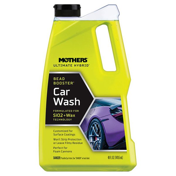 Mothers Polish Mothers Ultimate Hybrid Bead Booster Car Wash – autošampon pro podporu vodoodpudivosti a stávající ochrany, 1,42 l
