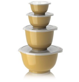 Rosti Sada kuchyňských mís Margrethe s víčky 0,25+0,5+1,5+3L Curry