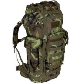 MFH batoh bojový MOLLE 65l polstrovaný + ALU výztuha vz.95 les