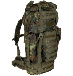 MFH batoh bojový MOLLE 65l polstrovaný + ALU výztuha FLECKTARN