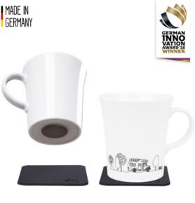 Magnetický porcelánový hrnek Silwy CAMPING 2 ks