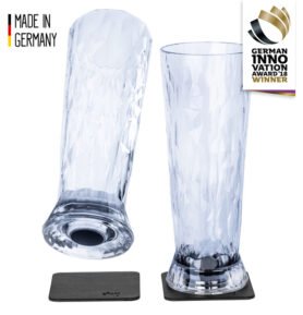 Magnetické sklenice na pivo vč. podložek Silwy BEER 2 ks