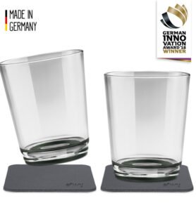 Magnetická sklenice na pití Silwy PEARL GRY, 2 ks