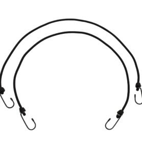 MFH gumicuk upínací s kovovými háky ø 6mm / délka 75 cm ČERNÝ