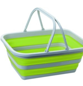 Skládací koš / umyvadlo Brunner s rukojetí Barva: zelený