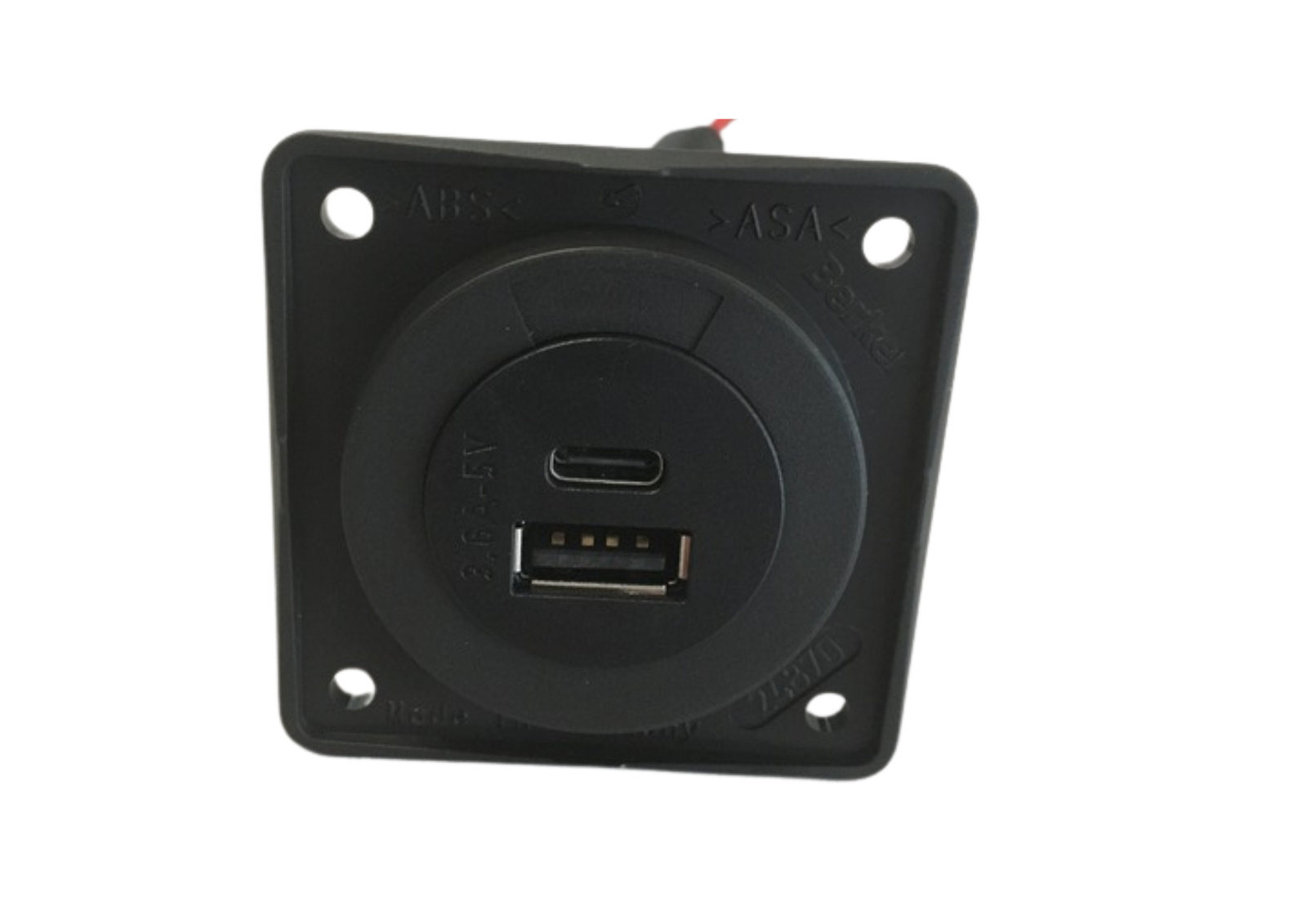 BERKER Nabíjecí zásuvka Berger s USB-A/-C 12V, černá