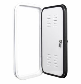 REIMO Servisní dvířka pro plynové lahve s pravými panty, výřez 500 × 400 mm