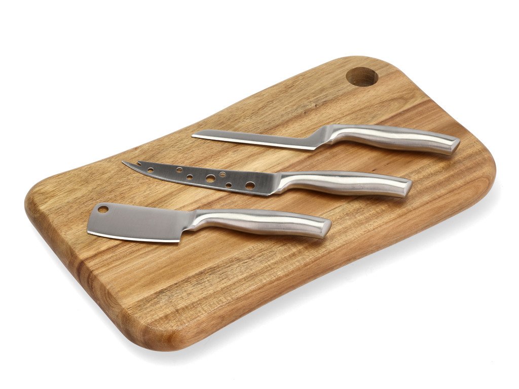 Holm Krájecí prkénko na sýr a sada 3 nožů