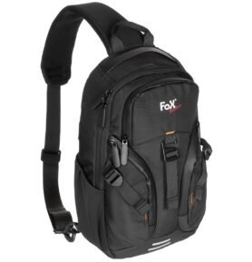 FOX Outdoor batoh TRAVEL SLING přes jedno rameno ČERNÝ