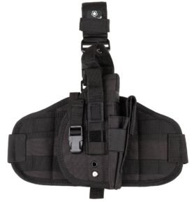 MFH pouzdro na zbraň stehenní MOLLE ČERNÉ