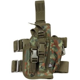 MFH pouzdro na pistol a zásobníky stehenní pravé FLECKTARN