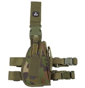 MFH pouzdro stehenní na zbraň pravé WOODLAND