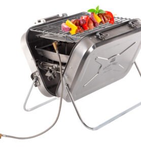 Kufříkový plynový gril z nerezové oceli HOLIDAY TRAVEL