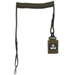 MFH kabel (telefonní) bezpečnostní ke zbrani ZELENÝ