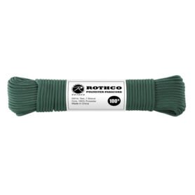 ROTHCO šňůra PARACORD polyester 550LB ø 4 mm / 30 m TMAVĚ ZELENÁ