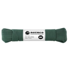 ROTHCO šňůra PARACORD polyester 550LB ø 4 mm / 30 m TMAVĚ ZELENÁ