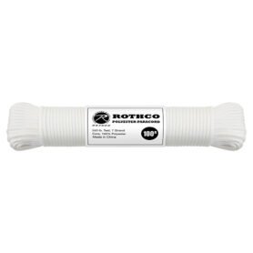 ROTHCO šňůra PARACORD polyester 550LB ø 4 mm / 30 m BÍLÁ