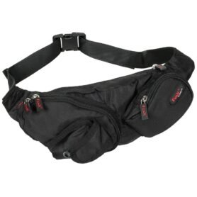 FOX Outdoor ledvinka s kapsou na mobil ČERNÁ