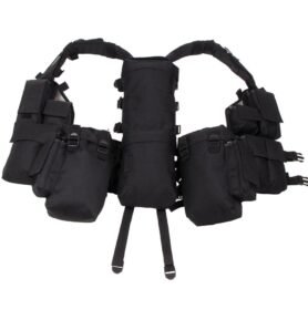 MFH vesta taktická s 12 kapsami ČERNÁ