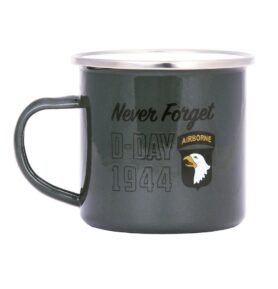 FOSCO hrnek D-DAY 1944 smaltovaný 300 ml ZELENÝ