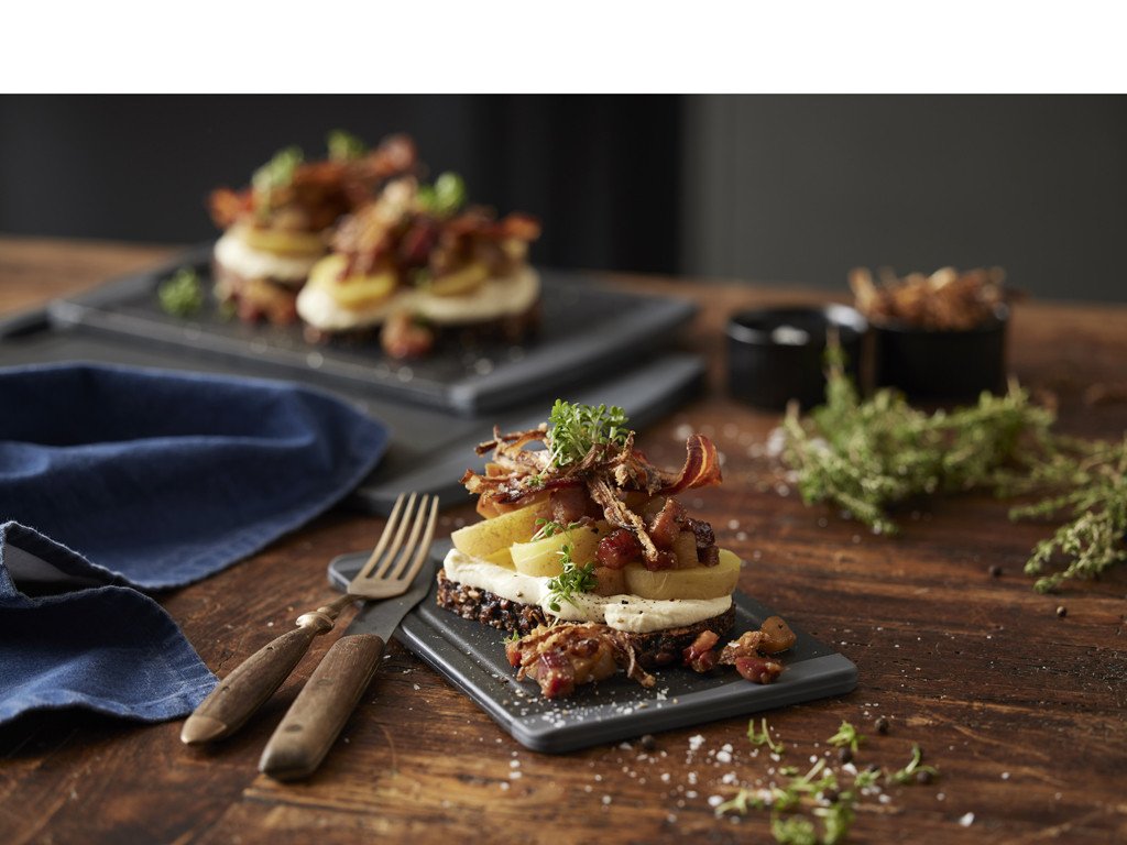 Holm Plastové prkénko na krájení 20x14x0,8 cm Black - Obrázek 2